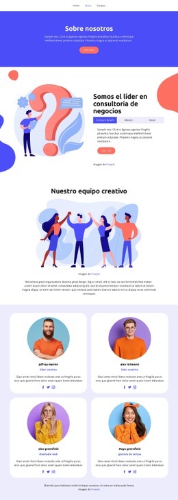 Clientes Satisfechos - HTML5 Website Builder