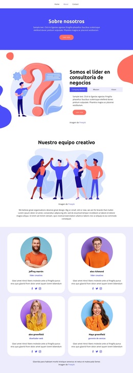 Clientes Satisfechos - Inspiración Del Tema De WordPress