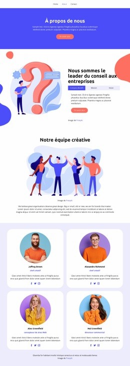 Clients Satisfaits - Modèle HTML5