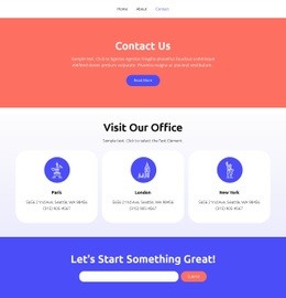 Premium Homepage Design For Let'S Start Something Great