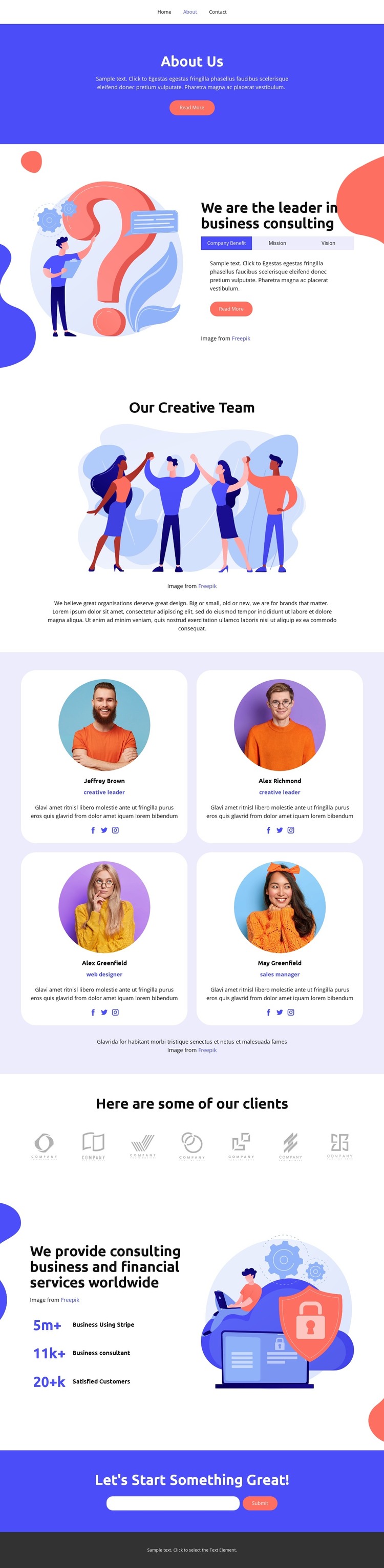 Satisfied Customers HTML Template