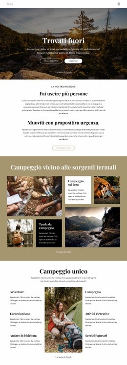 Campeggio Vicino Al Parco - Pagina Di Destinazione Per Il Download Gratuito