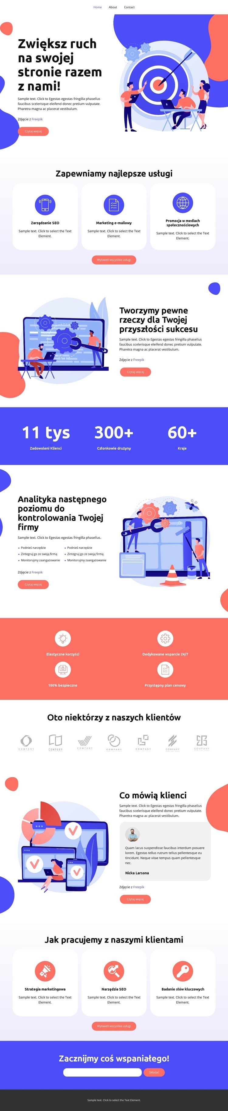 Zarządzanie SEO Projekt strony internetowej