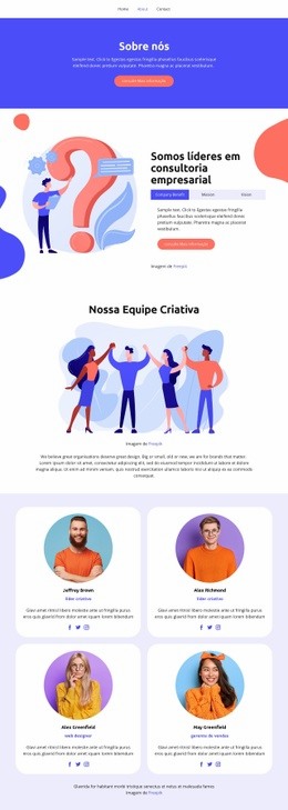 Clientes Satisfeitos - Modelo HTML5