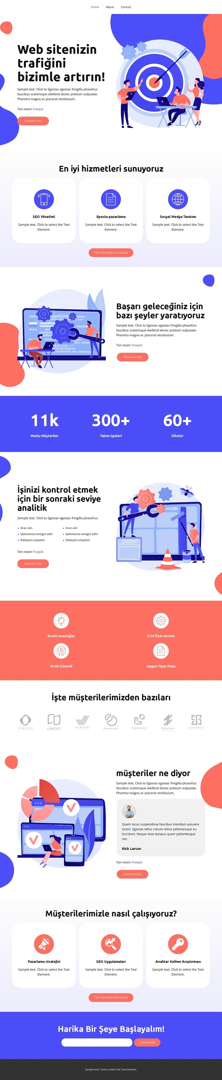 SEO Yönetimi HTML Şablonu