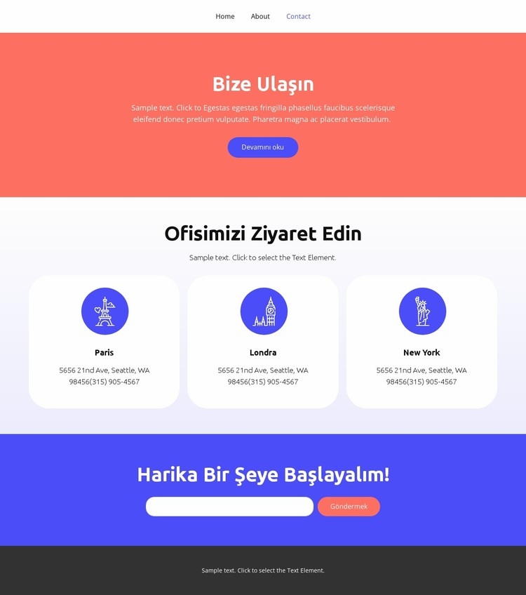 Harika Bir Şeye Başlayalım Web sitesi tasarımı