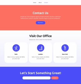 Let'S Start Something Great - Creative Multipurpose Landing Page