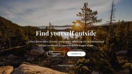 Find Yourself Outside Simple CSS Template