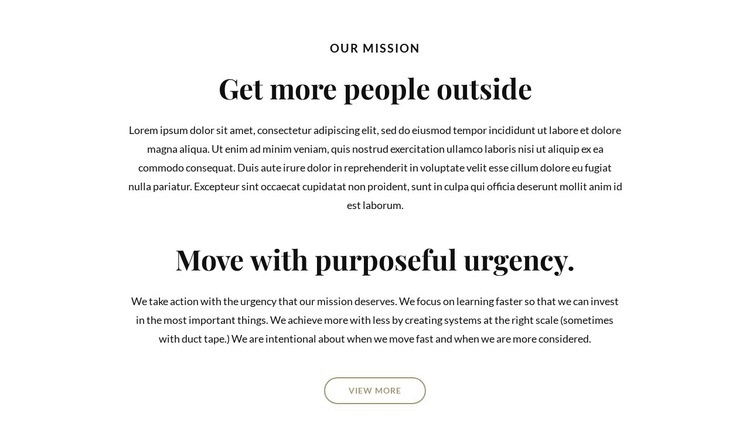Get more people outside Elementor Template Alternative