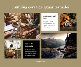 Camping Cerca De Aguas Termales - HTML Site Builder