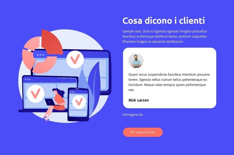 Vantaggio aziendale Modelli di Website Builder