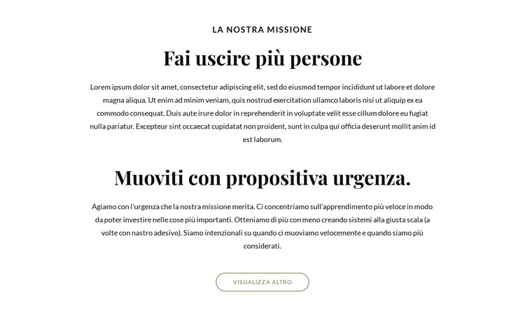 Fai uscire più persone Modello di sito Web