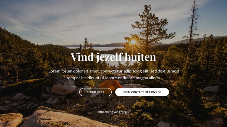 Vind jezelf buiten CSS-sjabloon