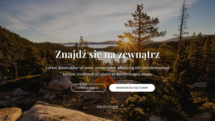 Znajdź się na zewnątrz Szablon CSS