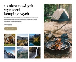 10 Niesamowitych Wycieczek Kempingowych - Niestandardowy Szablon HTML5