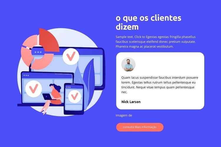 Benefício da Empresa Construtor de sites HTML