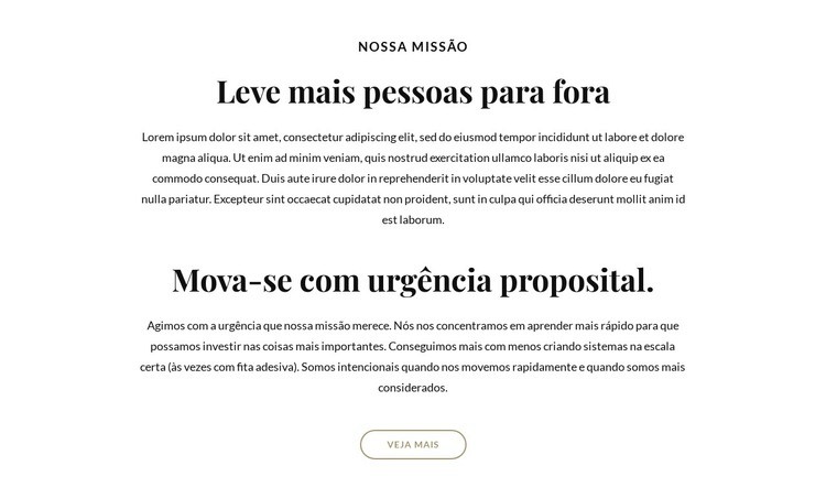 Leve mais pessoas para fora Construtor de sites HTML