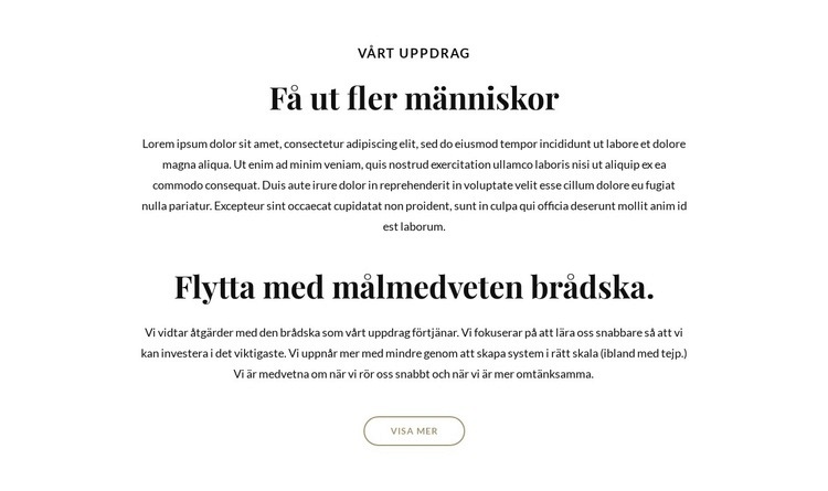 Få ut fler människor Hemsidedesign