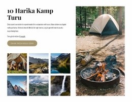 10 Harika Kamp Turu - Drag And Drop HTML Builder