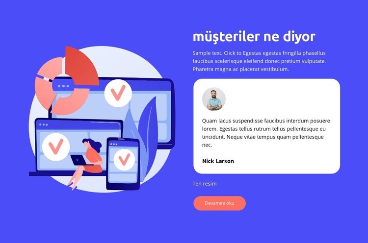 Şirket Avantajı Web Sitesi Mockup'ı