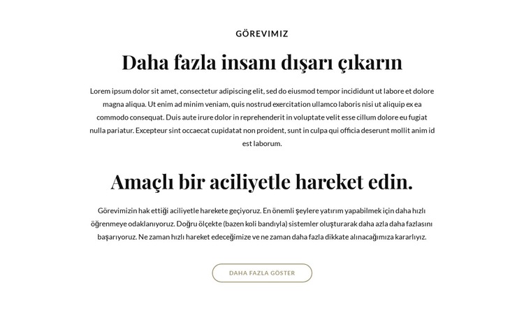 Daha fazla insanı dışarı çıkarın Web Sitesi Şablonu