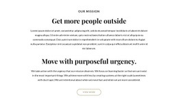 Get More People Outside - Creative Multipurpose Web Page Design