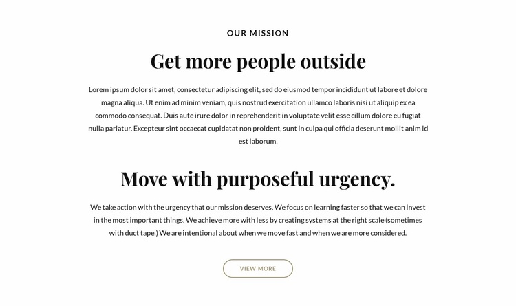 Get more people outside Landing Page