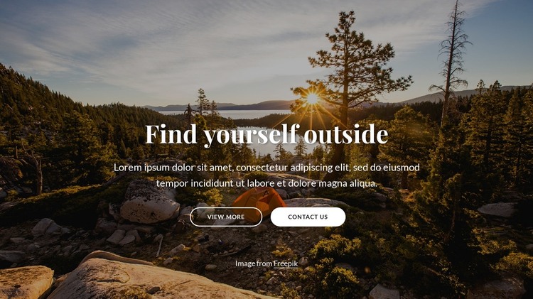 Find yourself outside WordPress Theme