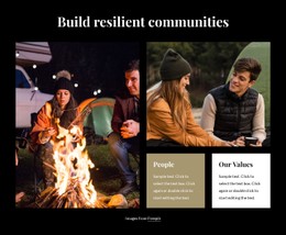Build Resilient Communities Simple CSS Template