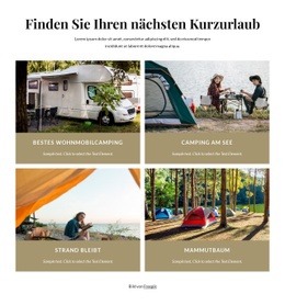 Finden Sie Ihren Nächsten Kurzurlaub - Website-Design