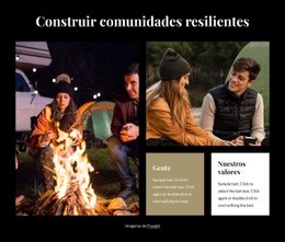 Construir Comunidades Resilientes: Crear Una Maqueta De Página Web