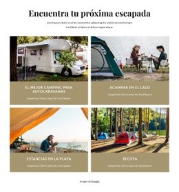 Encuentra Tu Próxima Escapada - Diseñador De Páginas De Destino