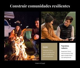 Construir Comunidades Resilientes: Plantilla De Sitio Web Sencilla