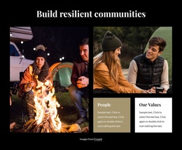 Build Resilient Communities - Modern Site Design