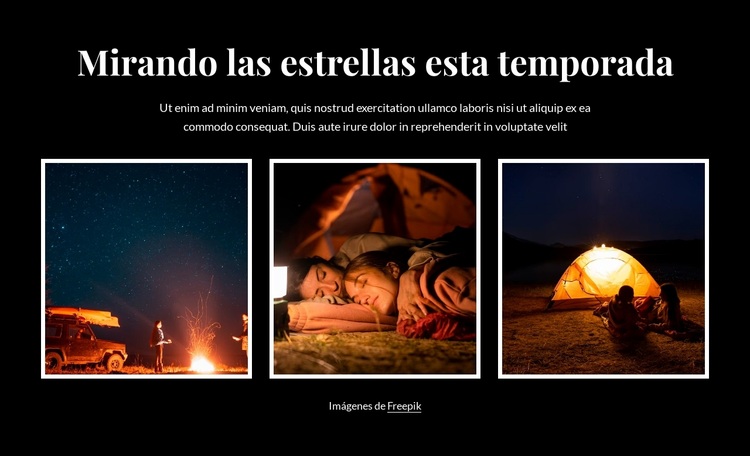 Mirando las estrellas esta temporada Tema de WordPress