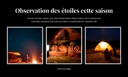 Observation Des Étoiles Cette Saison - Modèles De Sites Web