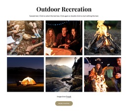 Host Our Community Of Good-Natured Campers Html5 Responsive Template