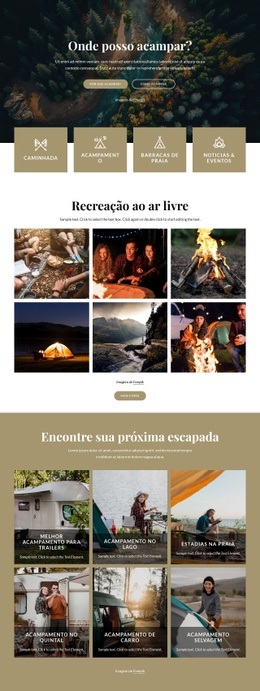 Belos Parques De Campismo - HTML Creator