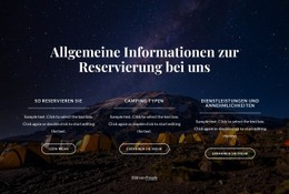 Allgemeine Informationen Zur Reservierung Bei Uns Responsive CSS-Vorlage