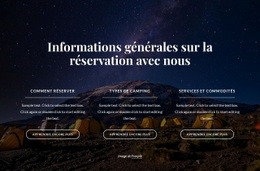 Informations Générales Sur La Réservation Avec Nous Modèles Html5 Réactifs Gratuits