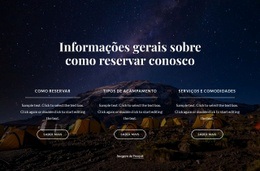 Informações Gerais Sobre Como Reservar Conosco Design Do Site