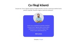 HTML Stránka Pro Co Říkají Klienti