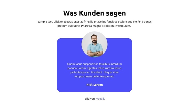 Was Kunden sagen HTML Website Builder