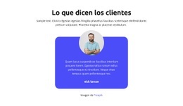 Lo Que Dicen Los Clientes - Maqueta De Sitio Web Funcional