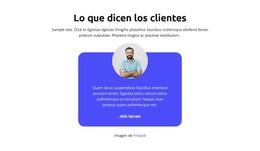 Página HTML Para Lo Que Dicen Los Clientes