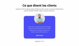 Ce Que Disent Les Clients - Modèles De Sites Web