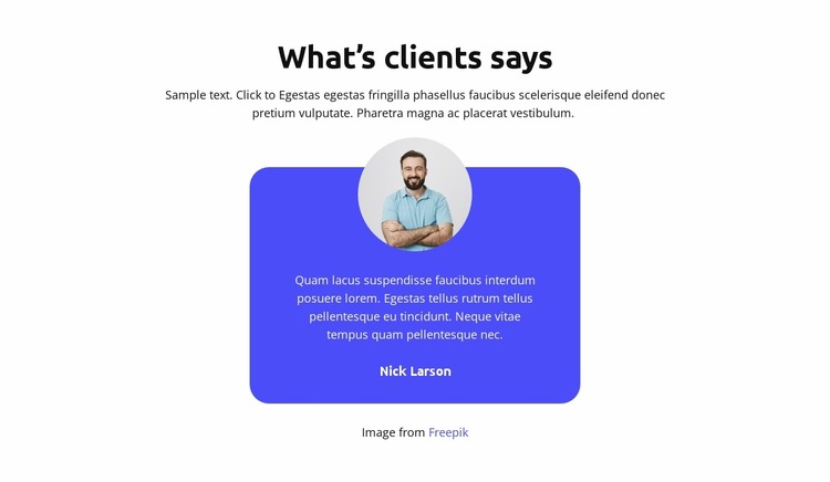 What’s clients says Html Website Builder