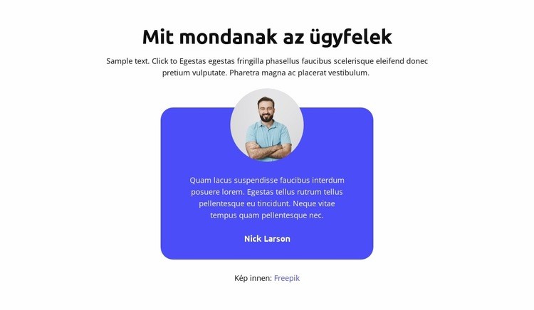 Mit mondanak az ügyfelek Weboldal tervezés