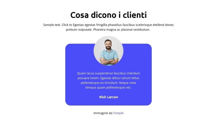 Cosa dicono i clienti Modelli di Website Builder