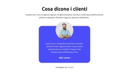 Cosa Dicono I Clienti - Modello Di Sito Web Semplice